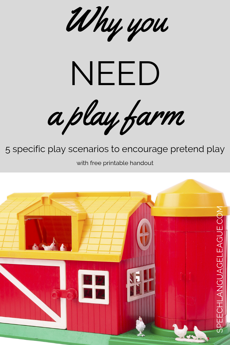 Pretend Play with a Farm in Speech Therapy