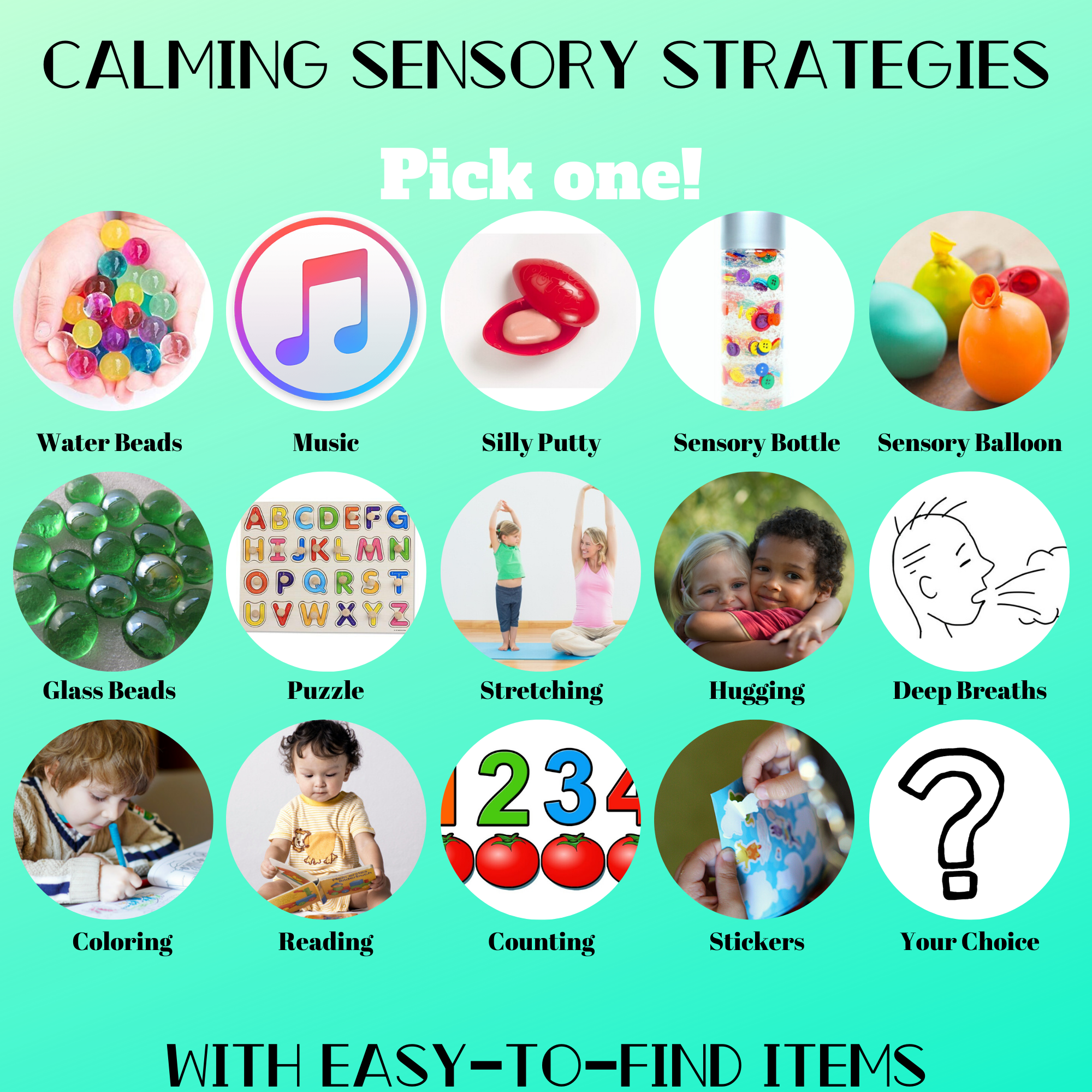 calming sensory strategies