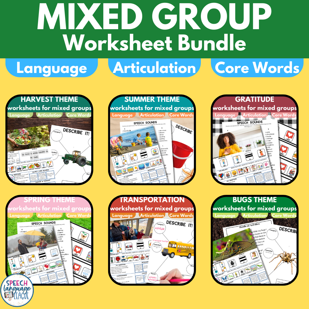 mixed groups speech therapy